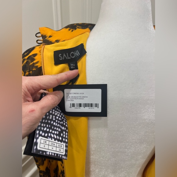 Saloni Jacqui silk dress. Size 4 bnwt. - Picture 4 of 6